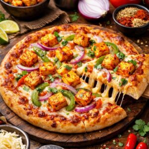 Double Topping - Capsicum & Paneer Pizza ( Regular)