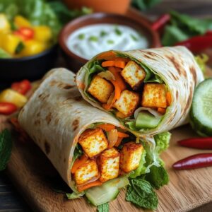 Spicy Paneer Wrap